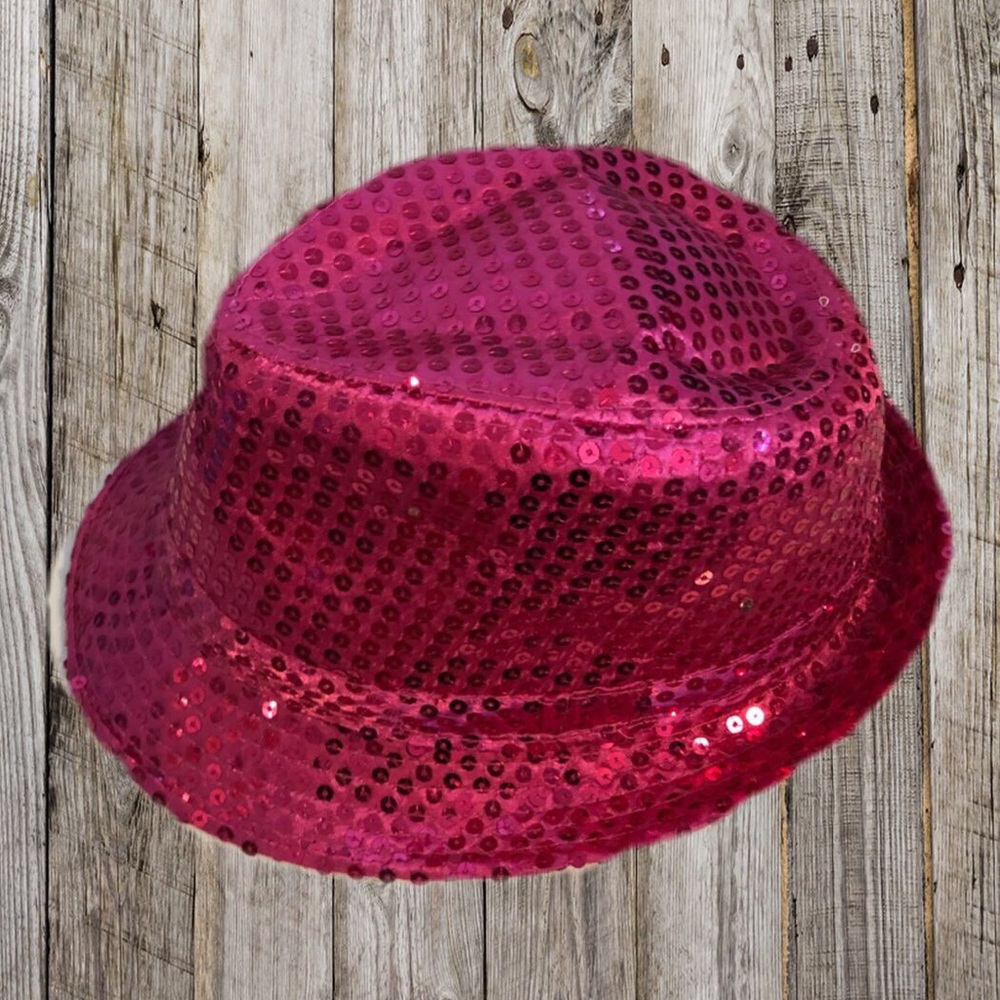 EUC Pink light up party hat